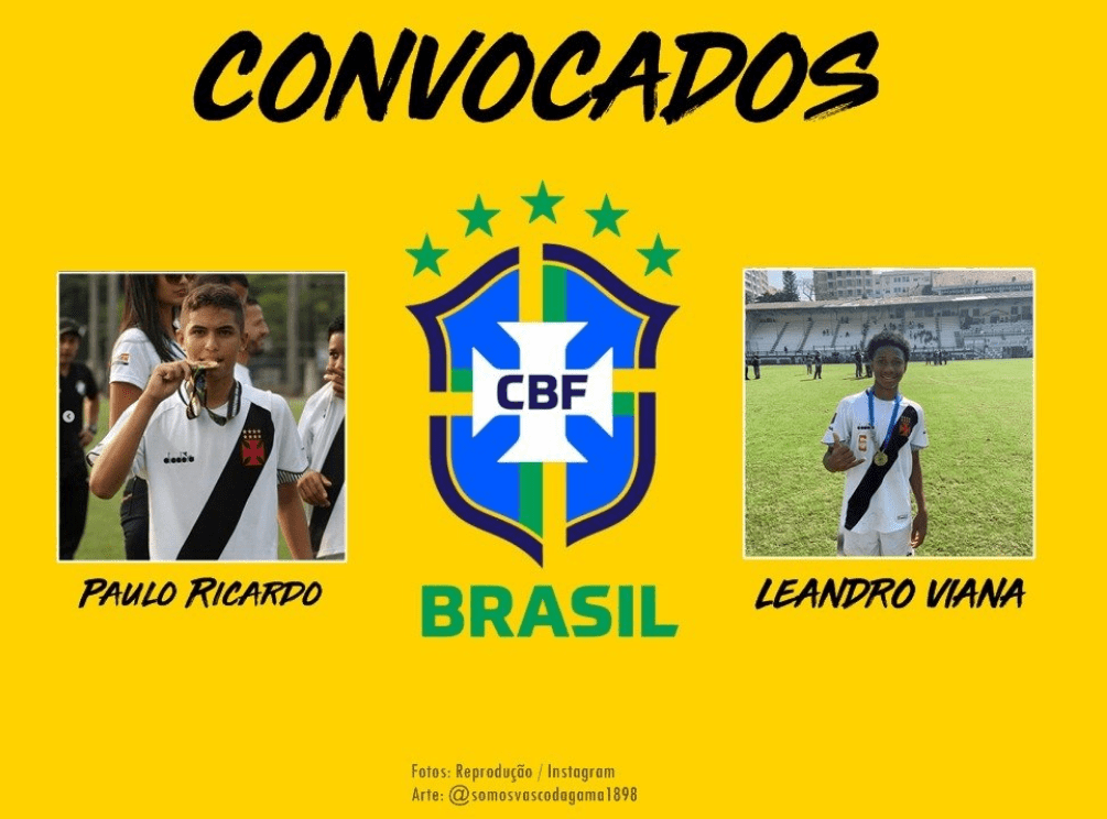Base: Paulo Ricardo e Leandro Viana são convocados para a Seleção Sub-16
