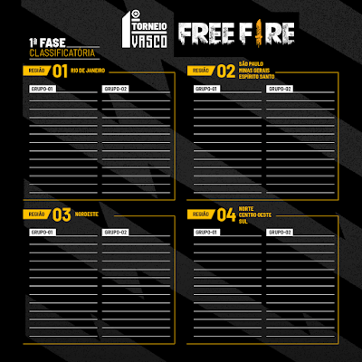 E-Sports: Vasco divulga regulamento de torneio de Free Fire