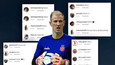 Bombou no Instagram: Torcida vascaína faz campanha para o clube contratar ex-goleiro do Manchester City