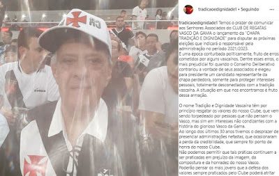 Benemérito Nelson Medrado anuncia sua candidatura à presidência do Vasco