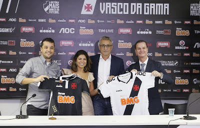 Patrocínio Master: levantamento mostra que o Vasco tem um dos menores patrocinadores entre os grandes