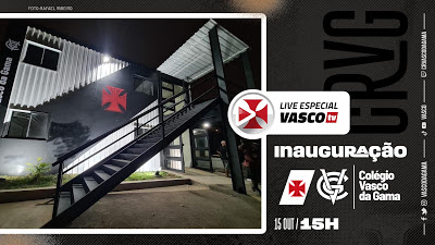 Vasco TV transmitirá inauguração de novas instalações do Colégio Vasco da Gama nesta quinta-feira