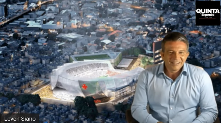 Leven apresenta proposta de modernização de São Januário e mostra otimismo com a eleição: ”Vamos ganhar de goleada!”