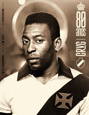 Vasco faz diversas homenagens para um dos seus torcedores mais ilustres: Pelé