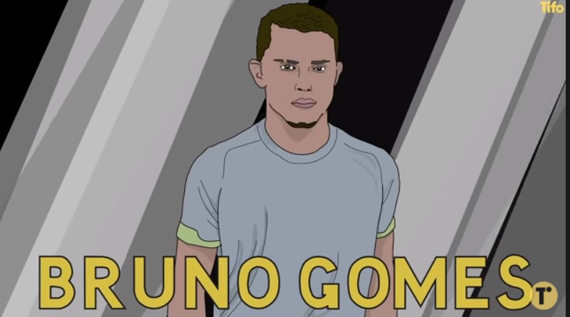 Canal recomenda Bruno Gomes ao Real Madrid. Foto: Reprodução/Tifo Football