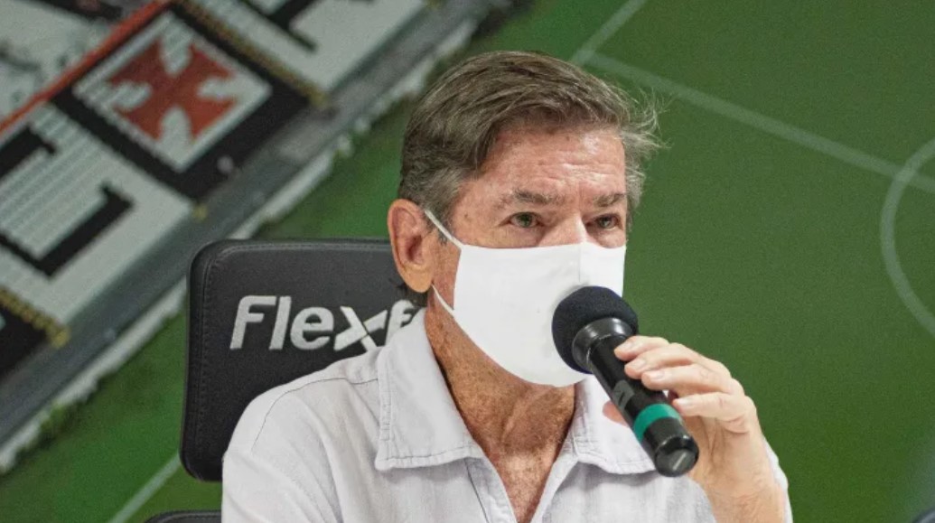 Jorge Salgado se reúne para falar sobre transição e obras de São Januário e do CT. Foto: Mauricio Almeida/Am Press & Images/Gazeta Press