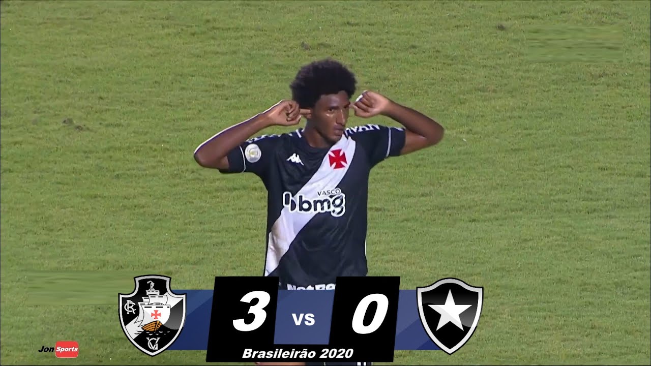 Confira os melhores momentos e estatísticas de Vasco 3×0 Botafogo pelo Campeonato Brasileiro