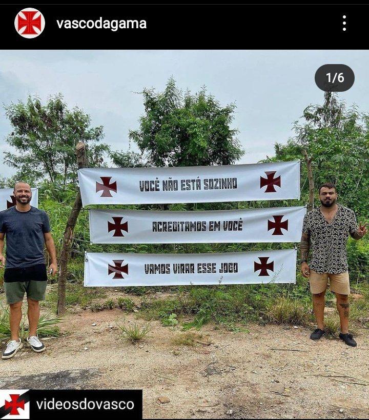 Mensagens motivacionais – “Vamos virar esse jogo” e outras frases são expostas em frente ao CT do Almirante; veja fotos