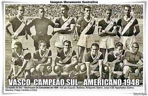 Vasco comemora 73 anos do histórico título Sul-Americano de 1948