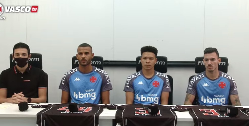 Ernando, Marquinhos Gabriel e Zeca são apresentados no Vasco