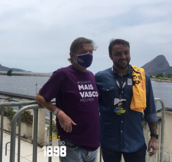 Julio Brant elogia Jorge Salgado e cutuca Alexandre Campello: ”É inaceitável um presidente do Vasco passar um mandato inteiro sem vencer o rival”