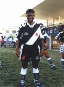 Pretinha na época de Vasco