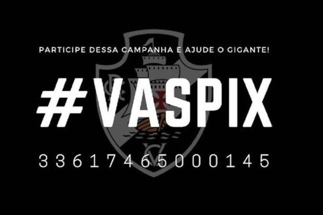 Torcida do Vasco se supera e campanha #VasPix arrecada mais de R$200 mil