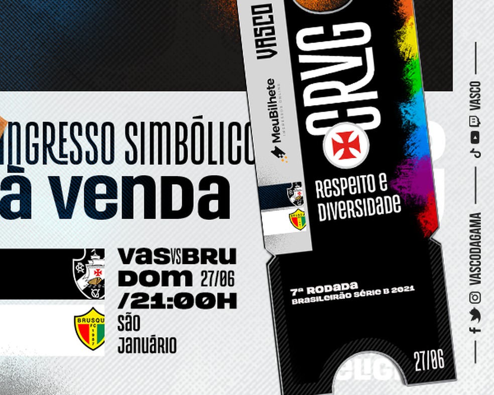 Vasco deve estrear camisa LGBTQIA+ na partida desse domingo