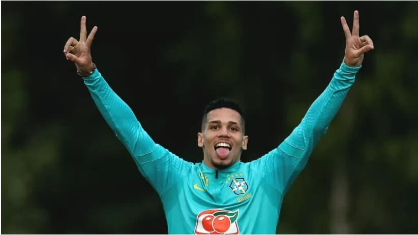 Paulinho treinando com a Seleção Olímpica