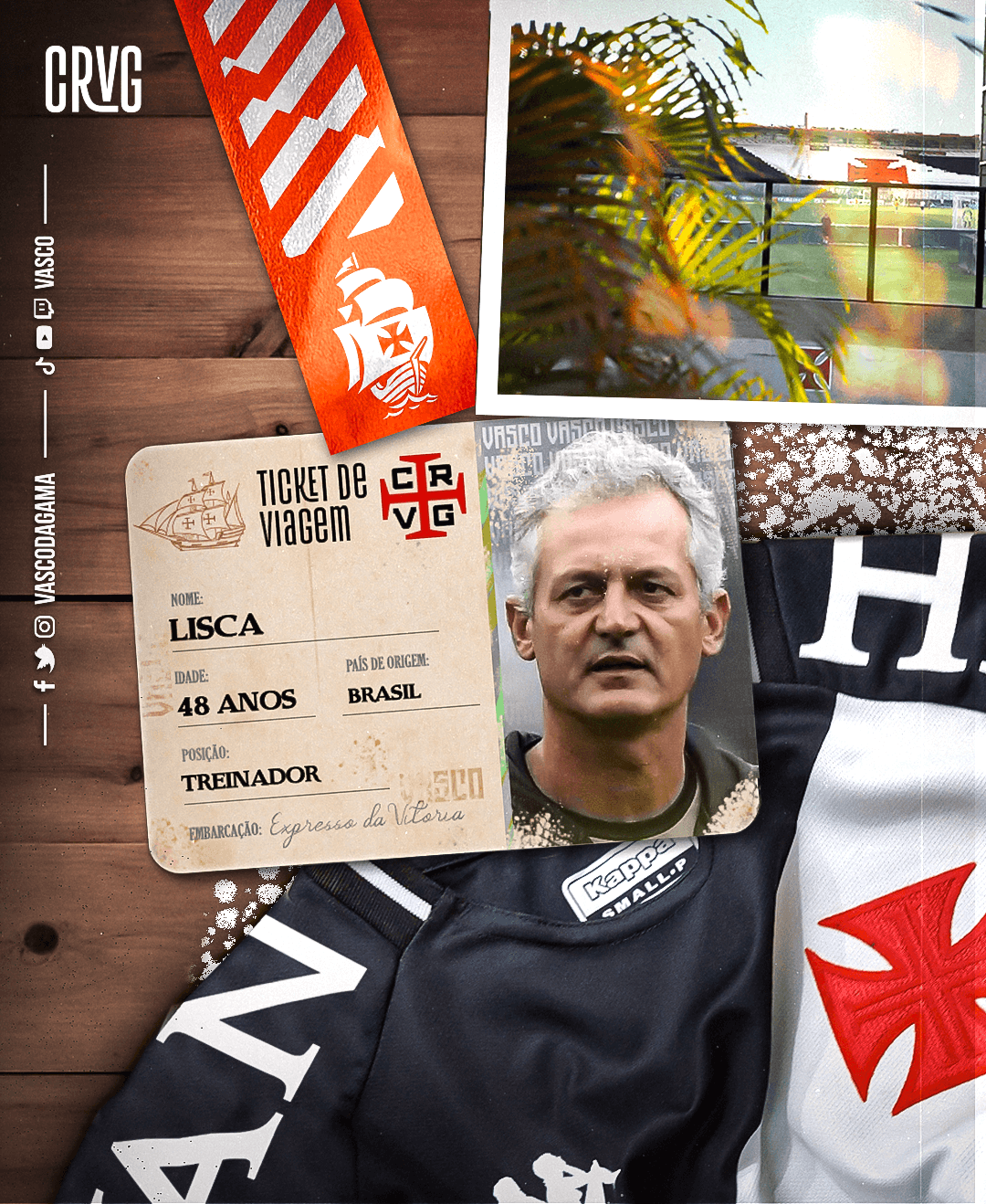 Lisca é o novo técnico do Vasco da Gama