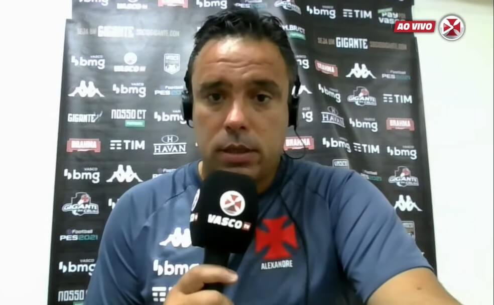 Alexandre Gomes, técnico interino, afirma sobre o Vasco na competição: “É questão de tempo estar no G-4 e subir para a Série A”
