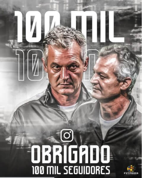 Lisca agradece o apoio da torcida: “Não tenho palavras para agradecer tanto carinho e reconhecimento. Muito obrigado.”