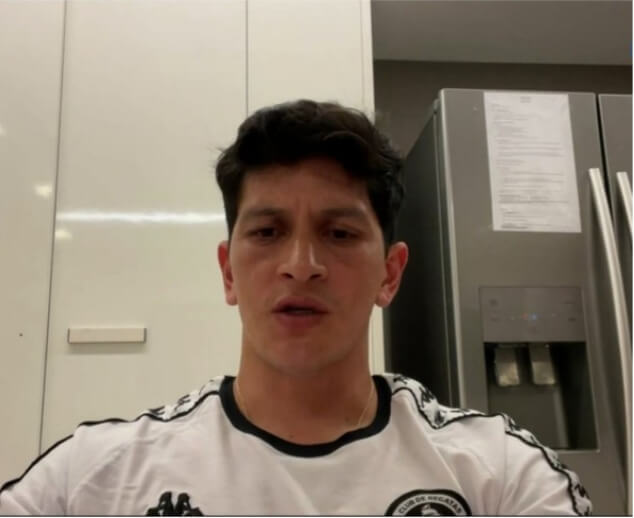 Germán Cano brinca e diz seguir o PSG por causa de Messi