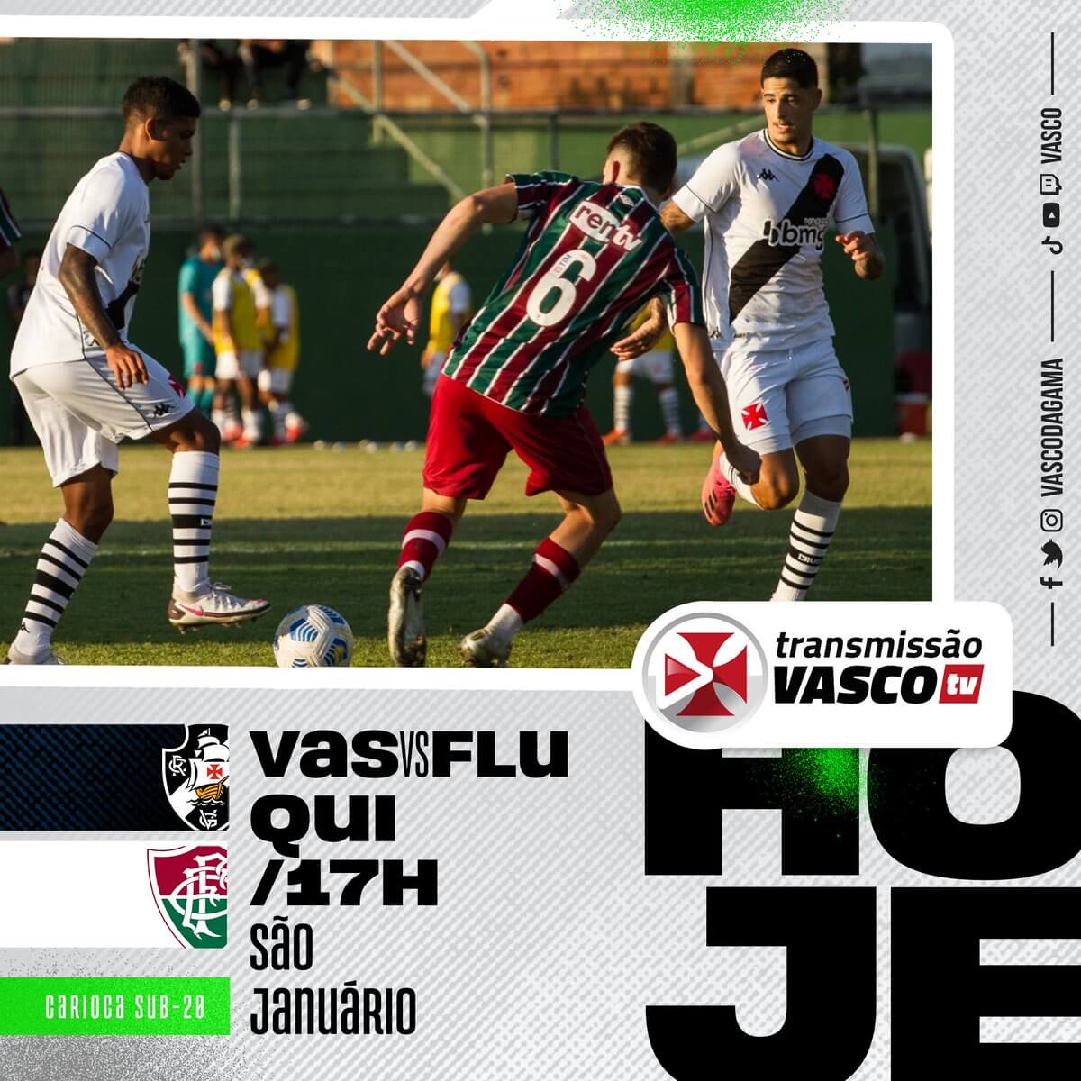 Sub-20: VascoTV transmite semifinal do Cariocão às 17h