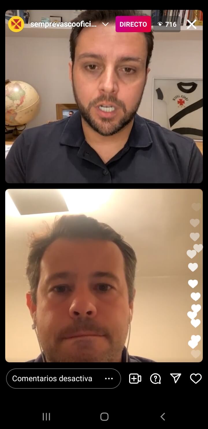 Em live no Instagram, Júlio Brant diz que “na oitava rodada já tínhamos preocupação com o time”