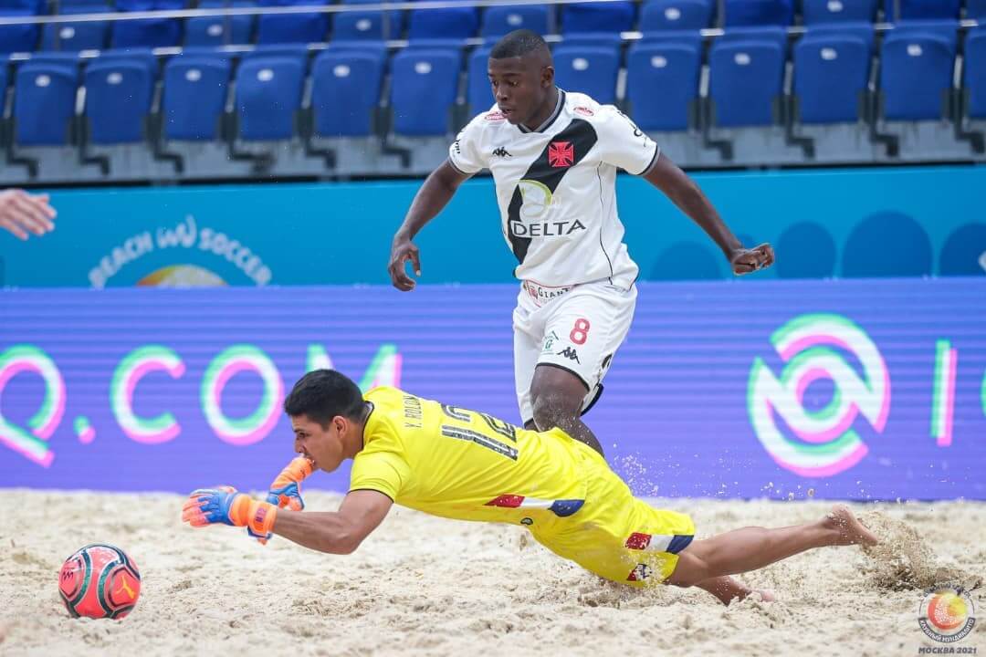 Vasco perde por 4 x 3 do Lokomotiv e está eliminado do Mundial de Beach Soccer