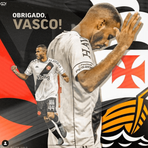 Ernando se despede do Vasco