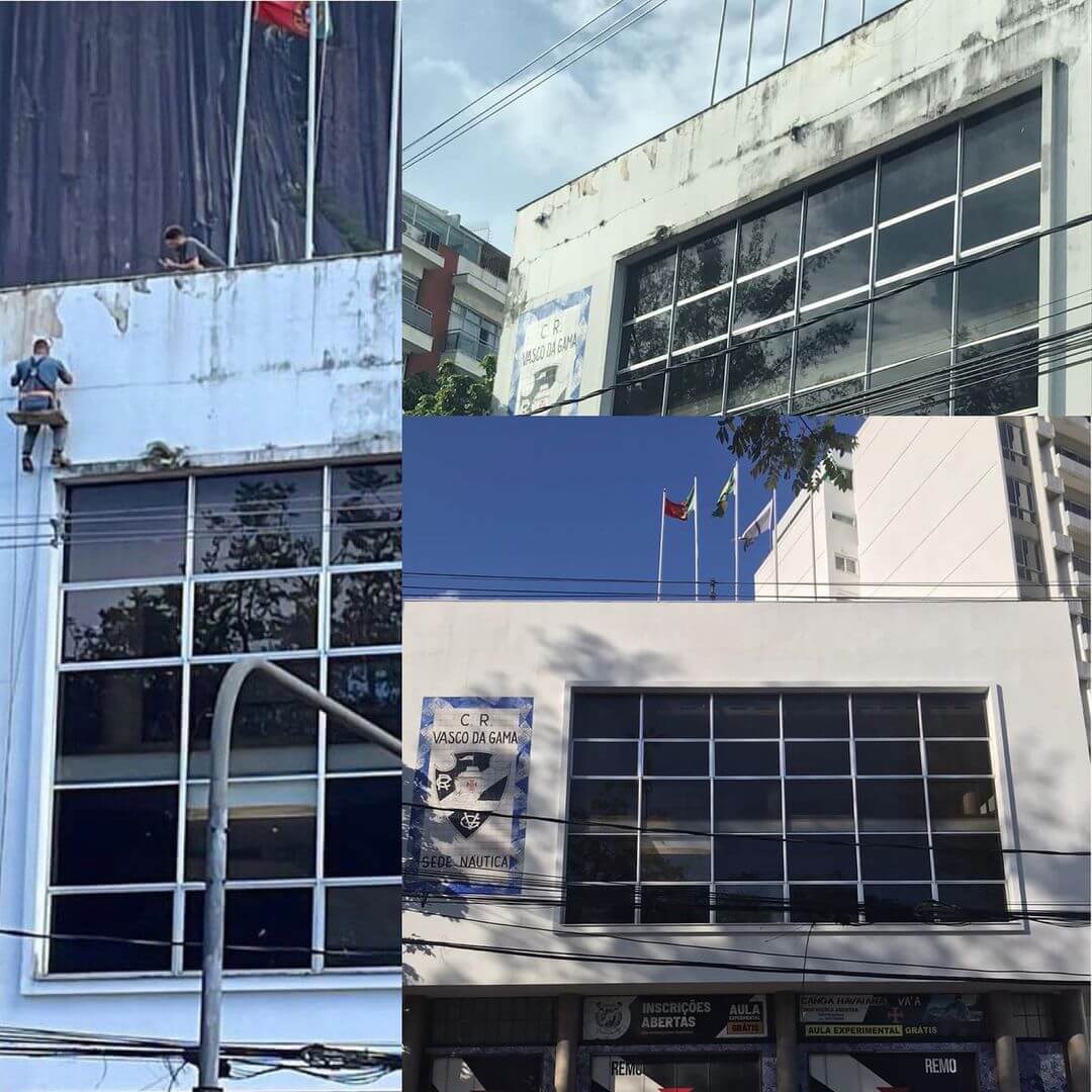 Sede náutica da Lagoa é reformada em ação de torcedores