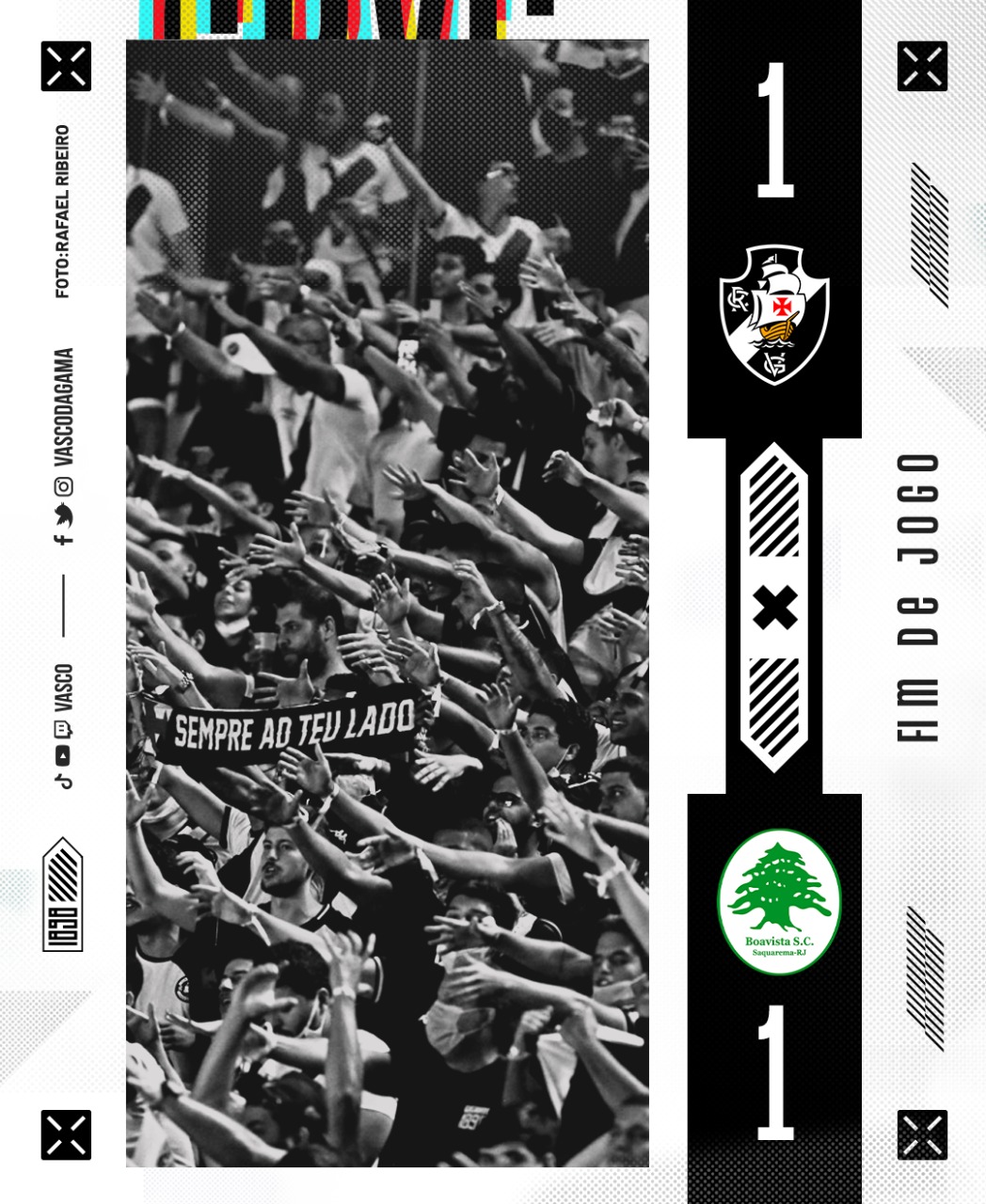 Vasco empata com o Boavista – 1 x 1