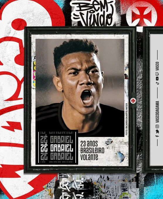 Vasco acerta com Zé Gabriel