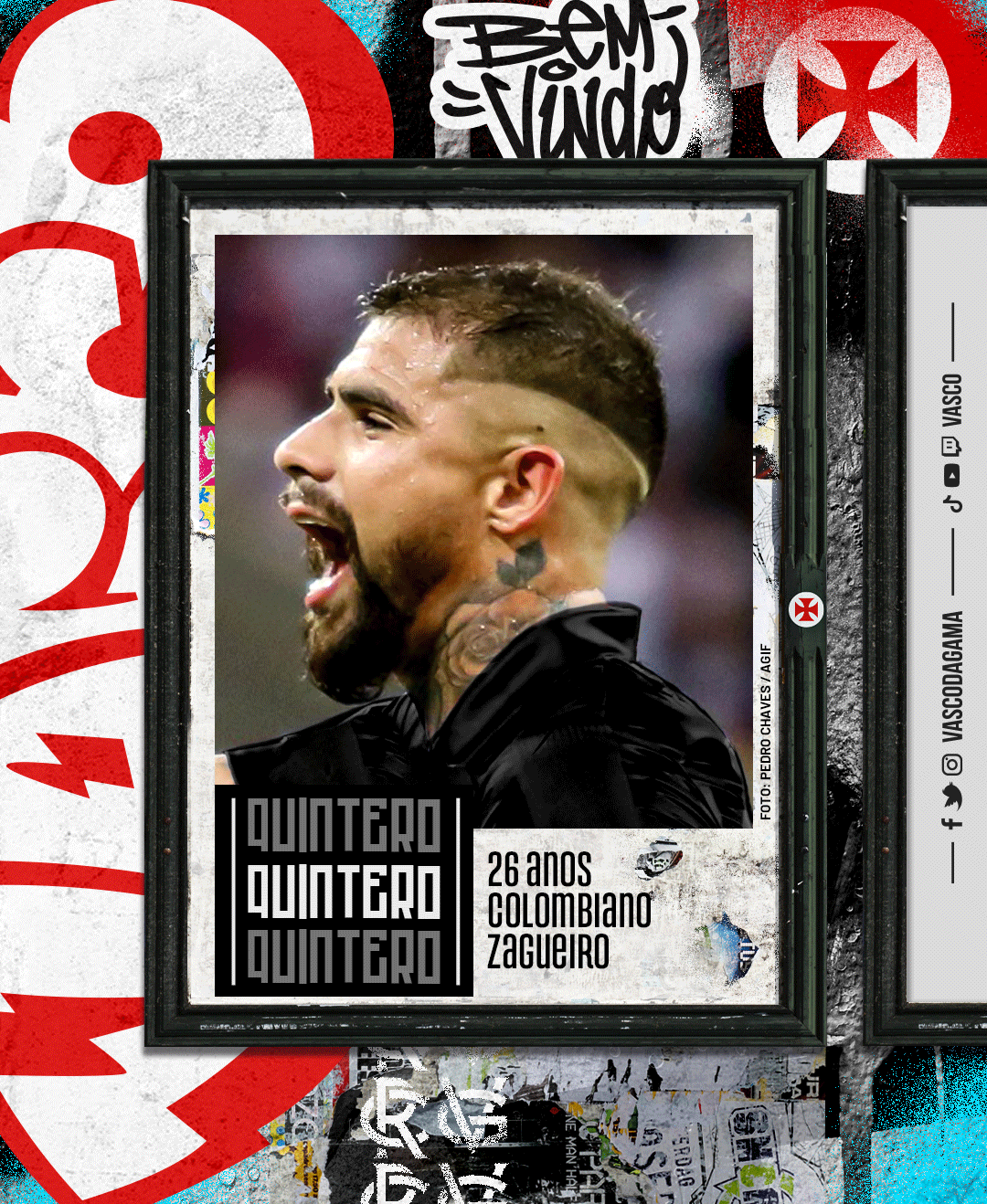 Vasco anuncia contratação de zagueiro Juan Quintero