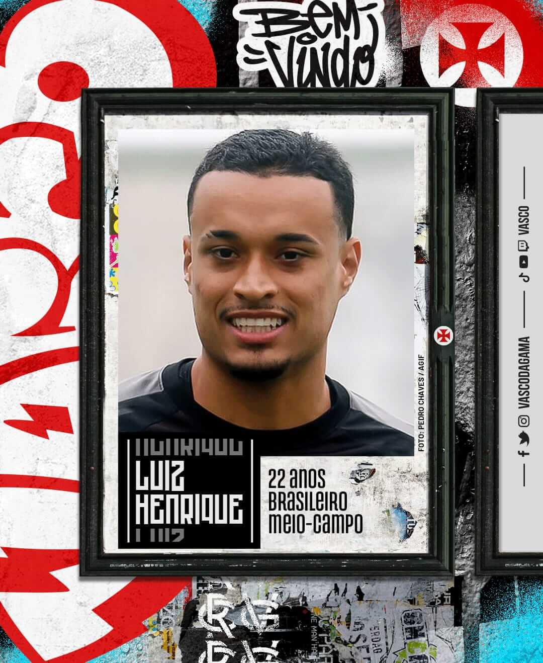 Vasco anuncia contratação de Luiz Henrique