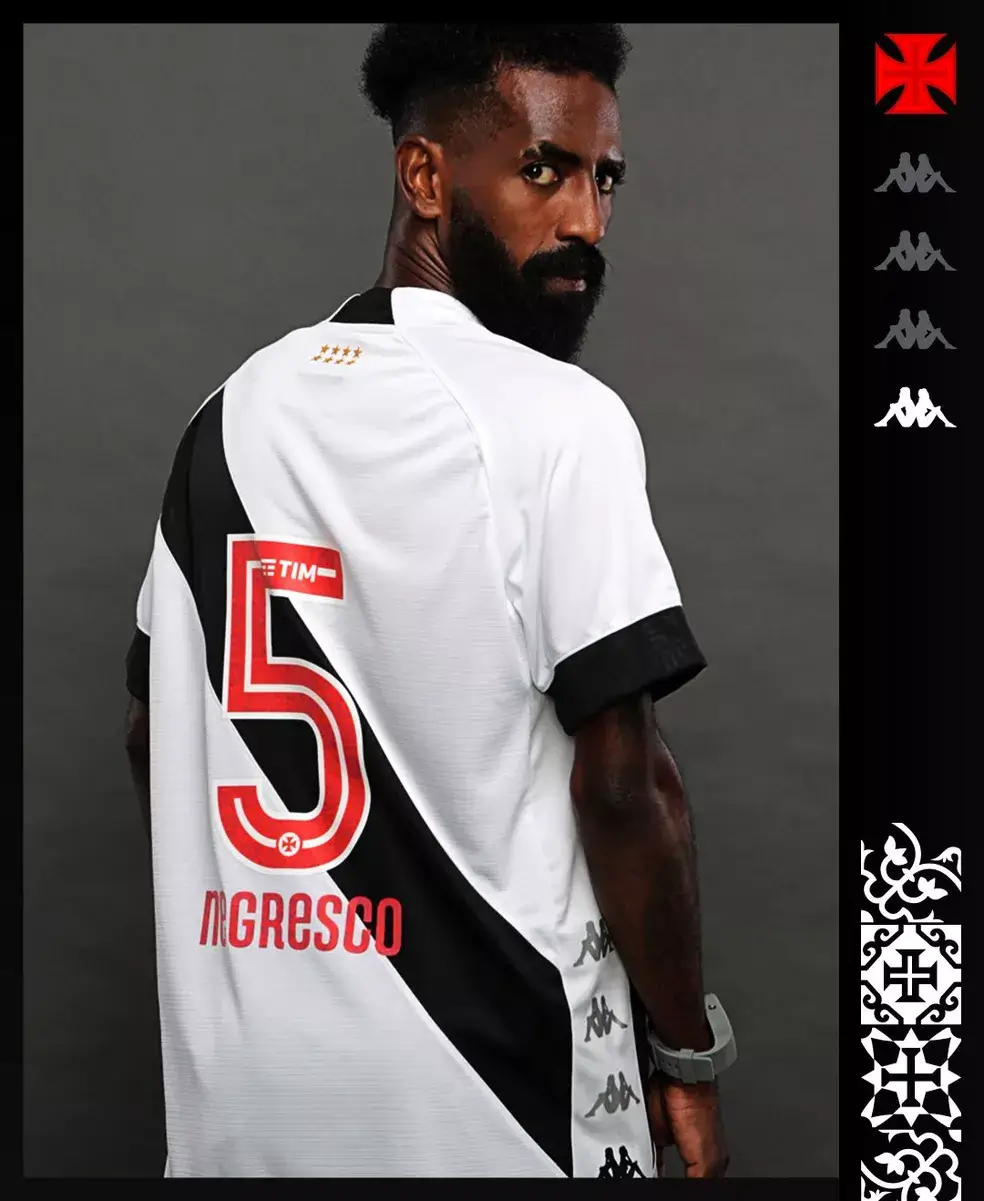 Vasco lança nova camisa branca com novidade; Venda começa ainda essa semana