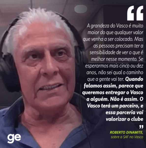 Roberto Dinamite defende a criação da SAF