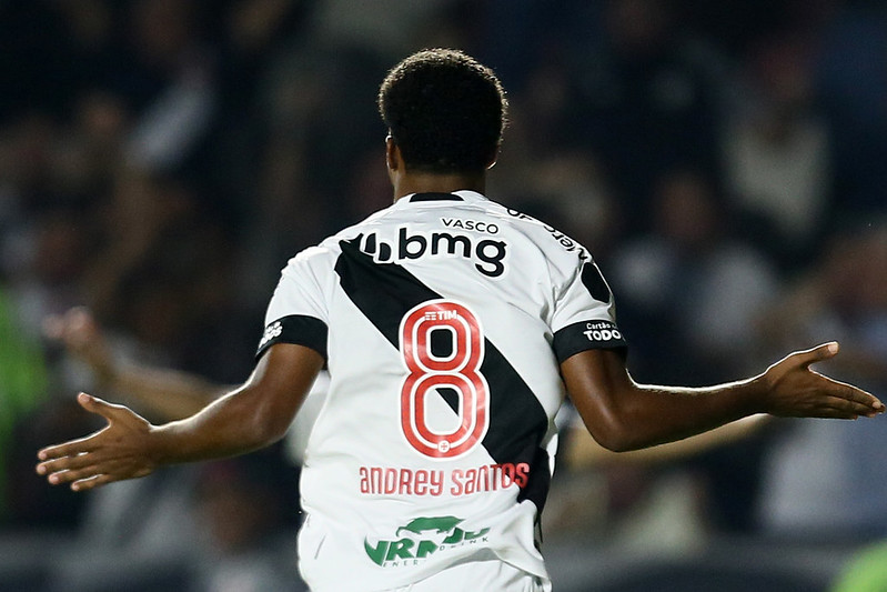 Andrey Santos é o jogador sub-20 com maior nota entre as Séries A e B do Brasileirão