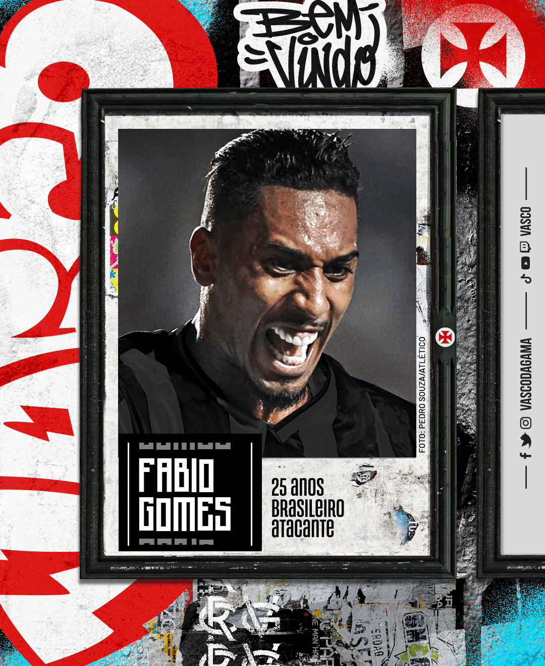 Vasco oficializa contratação de atacante do Atlético-MG